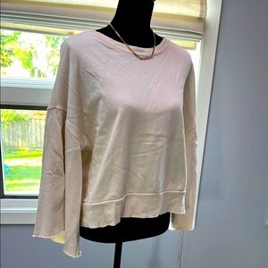 NSF Cream Boxy Sweatshirt Relaxed Style L
